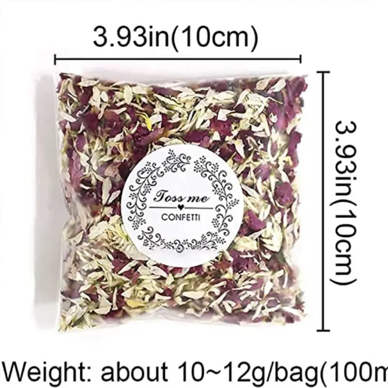 Biodegradable Natural Dried Flower Confetti - 5 Pack