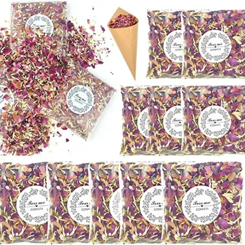 Biodegradable Natural Dried Flower Confetti - 5 Pack