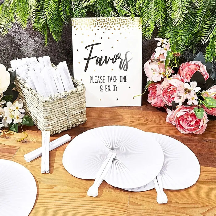 White Fan - 6 Piece Set