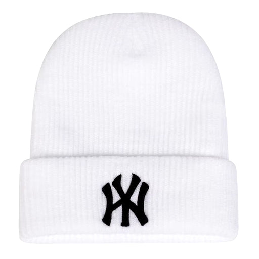 Unisex WY Letter Embroidered Beanies - Warm Autumn Winter Caps for Men and Women
