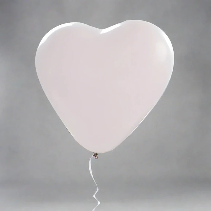 White Heart-shaped Latex Balloons 🎈❤️